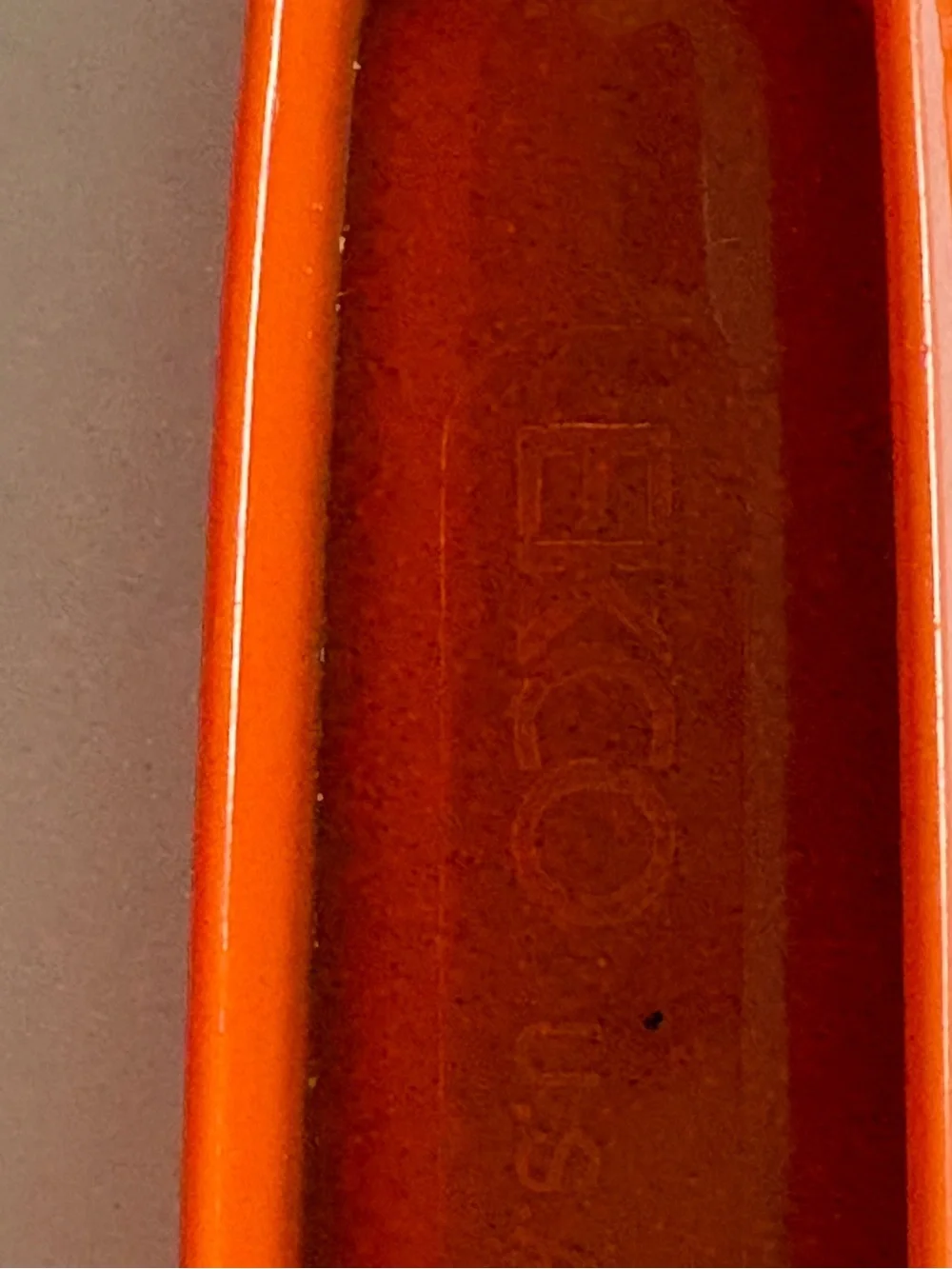EKCO Orange Slotted Spatula & Slotted Spaghetti Pasta Spoon Scoop Vintage